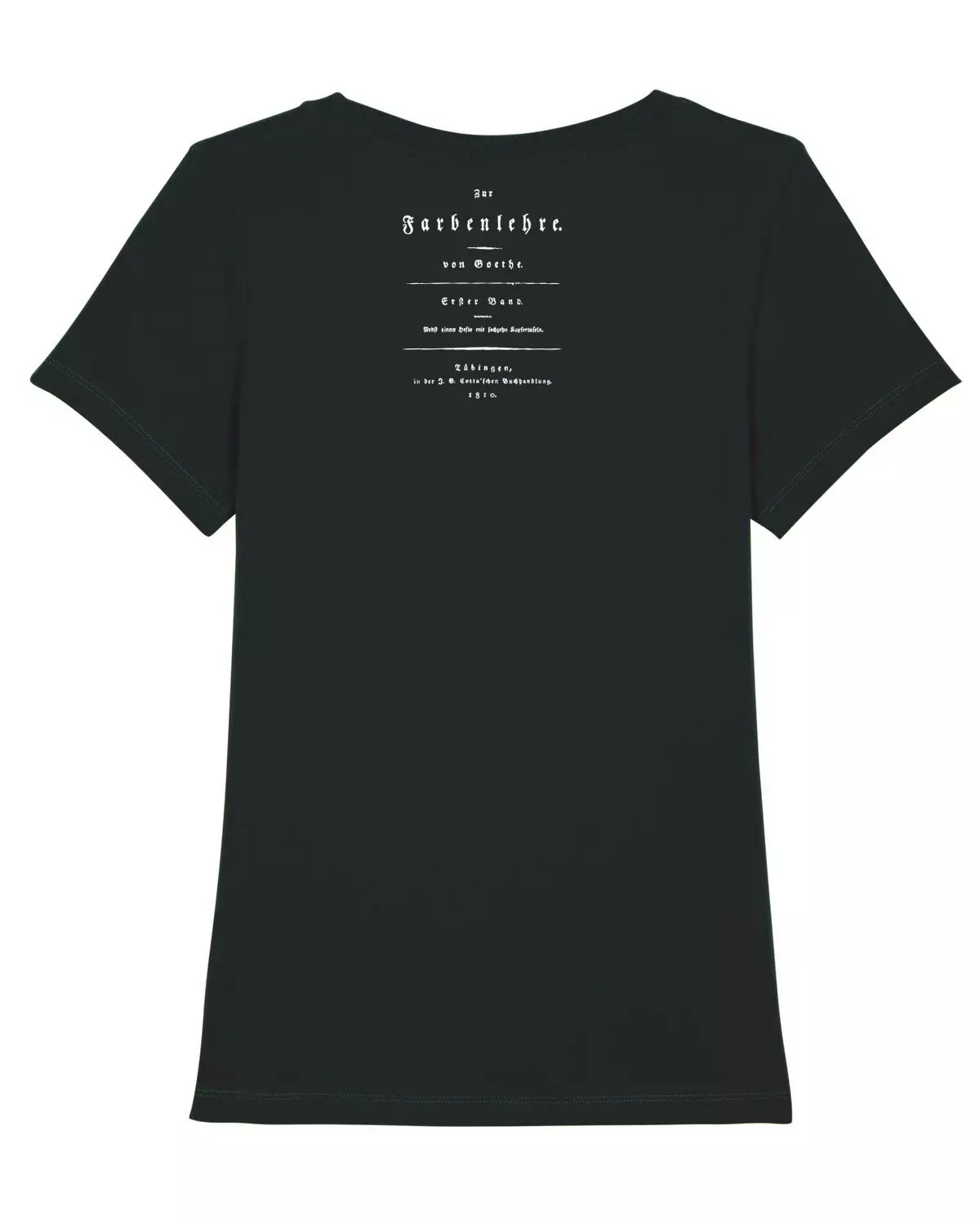 Kun1 Back Expresser Black Science-T-Shirt Kunst Modell: Farbenlehre