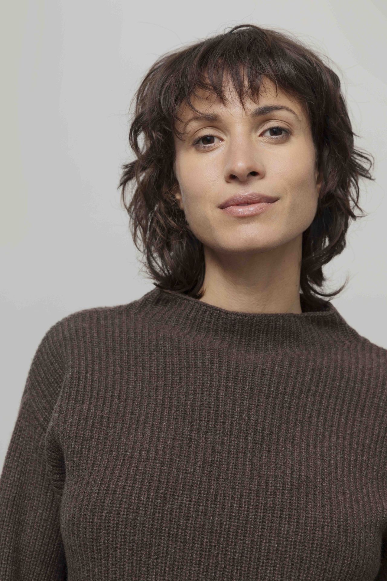 Rippstrick-Pullover aus recycelter Kaschmirwolle Modell: Melissa