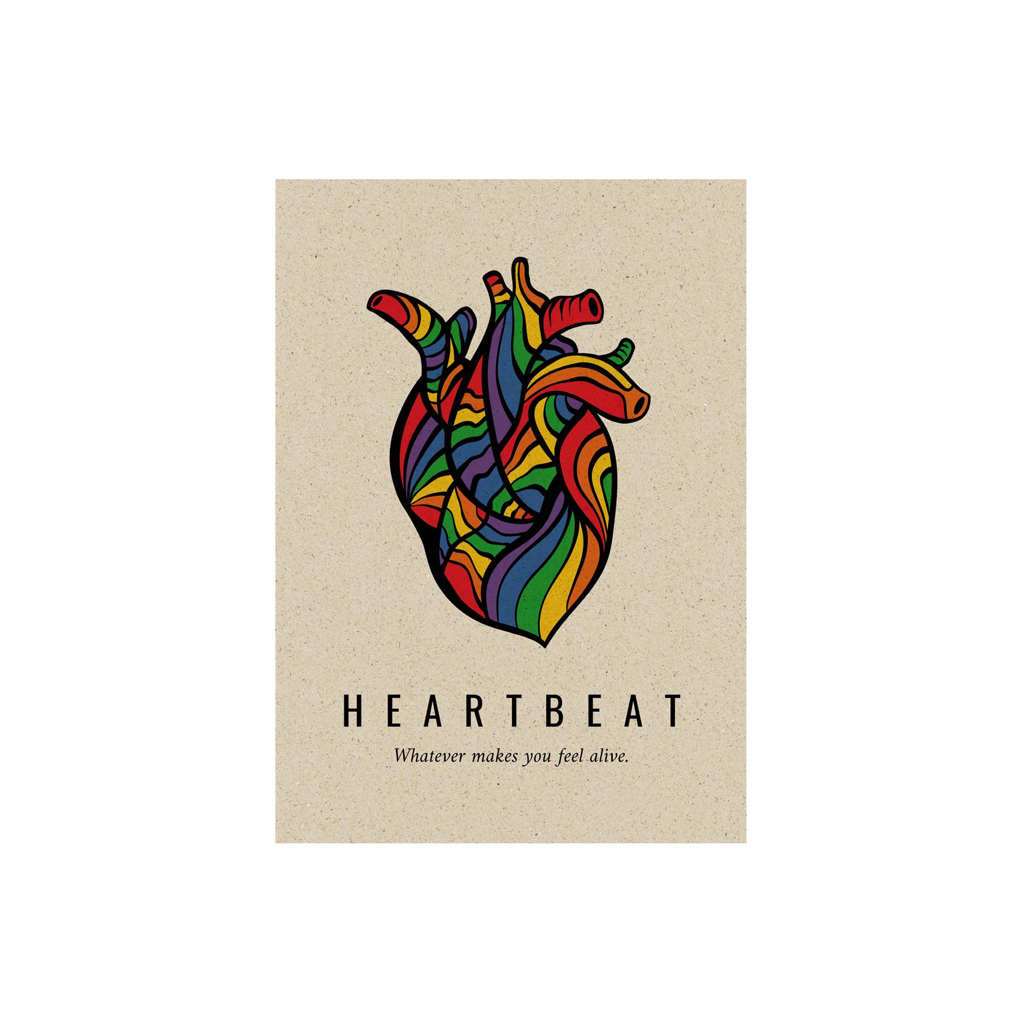 Postkarte Pride Heart