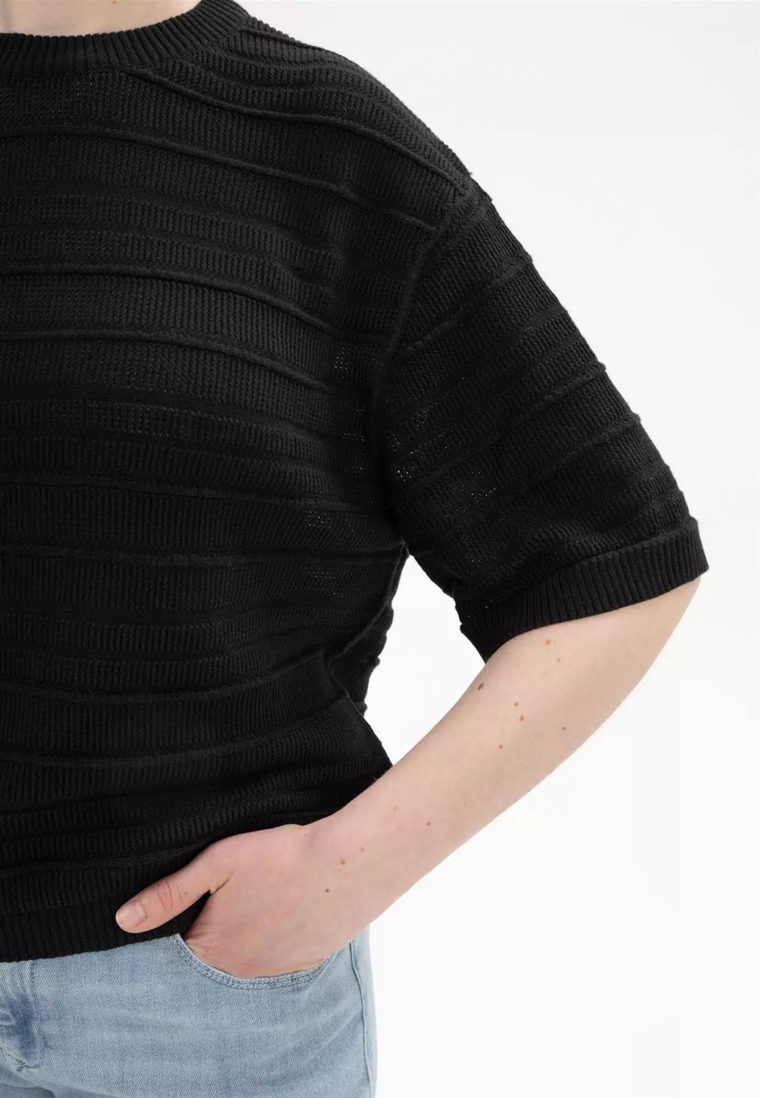 Leichter Strick T-Shirt Modell: Arohi GOTS