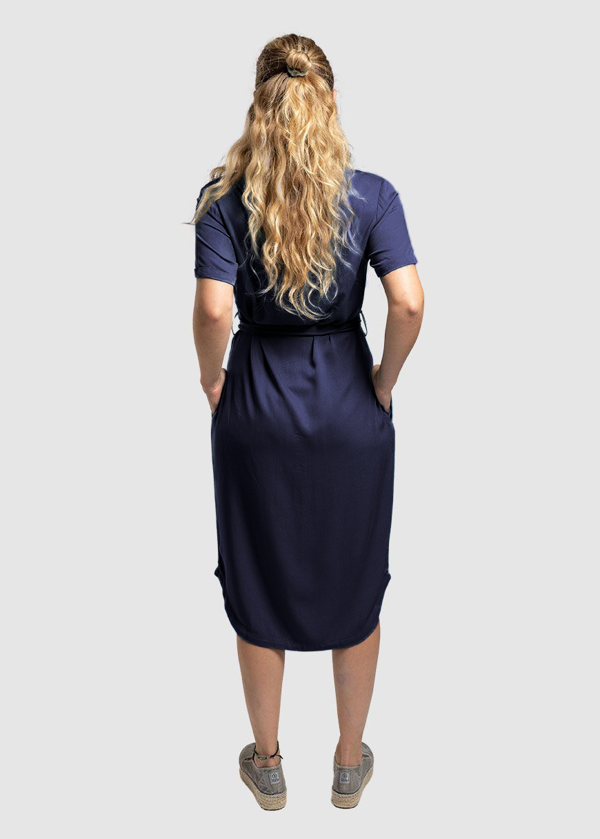 Ecovero Kurzarm-Kleid Modell: Finja