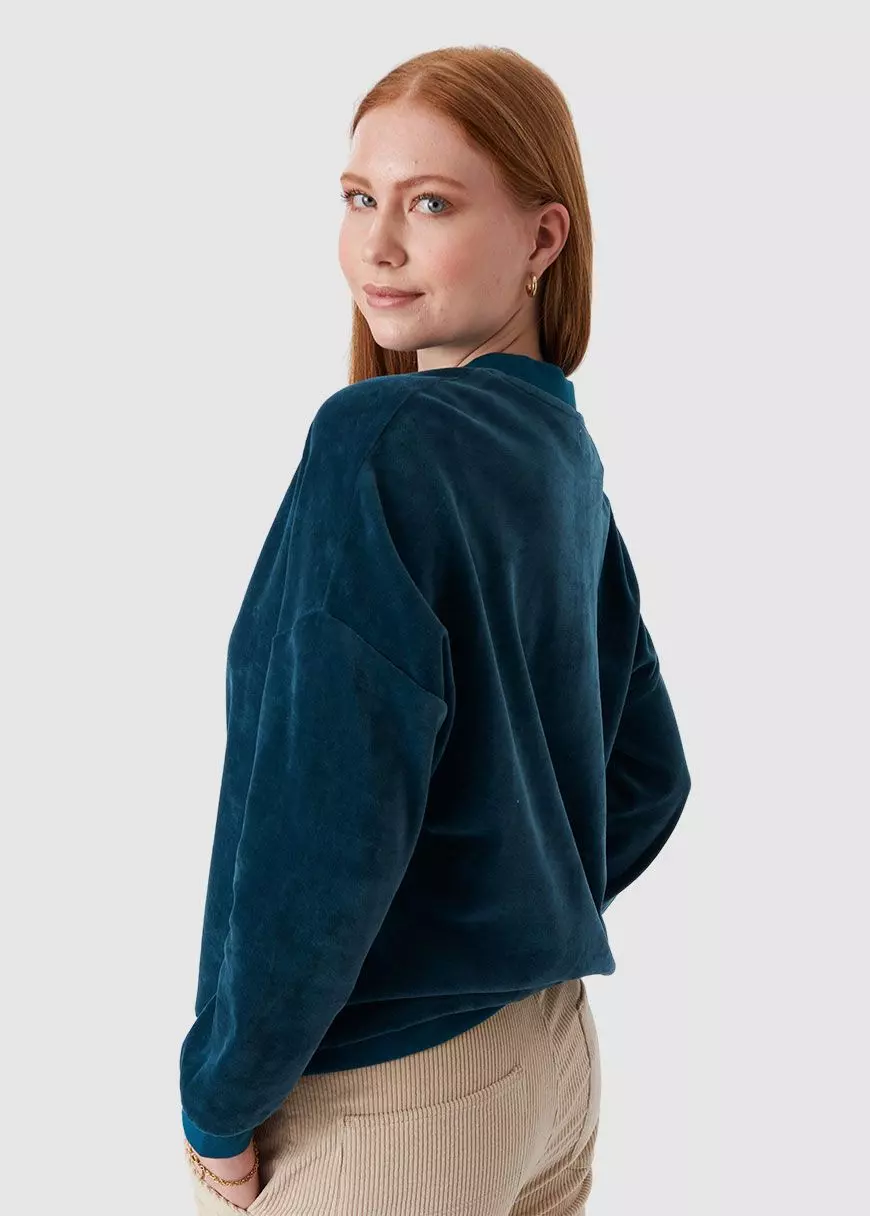 Samt-Sweatshirt Modell: Azaraina