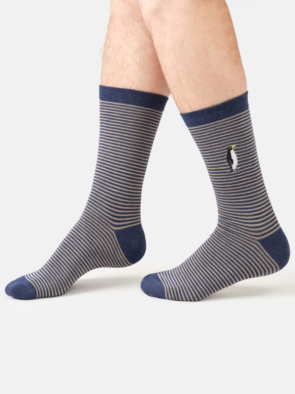 Socken Modell: Emroidered Penguin