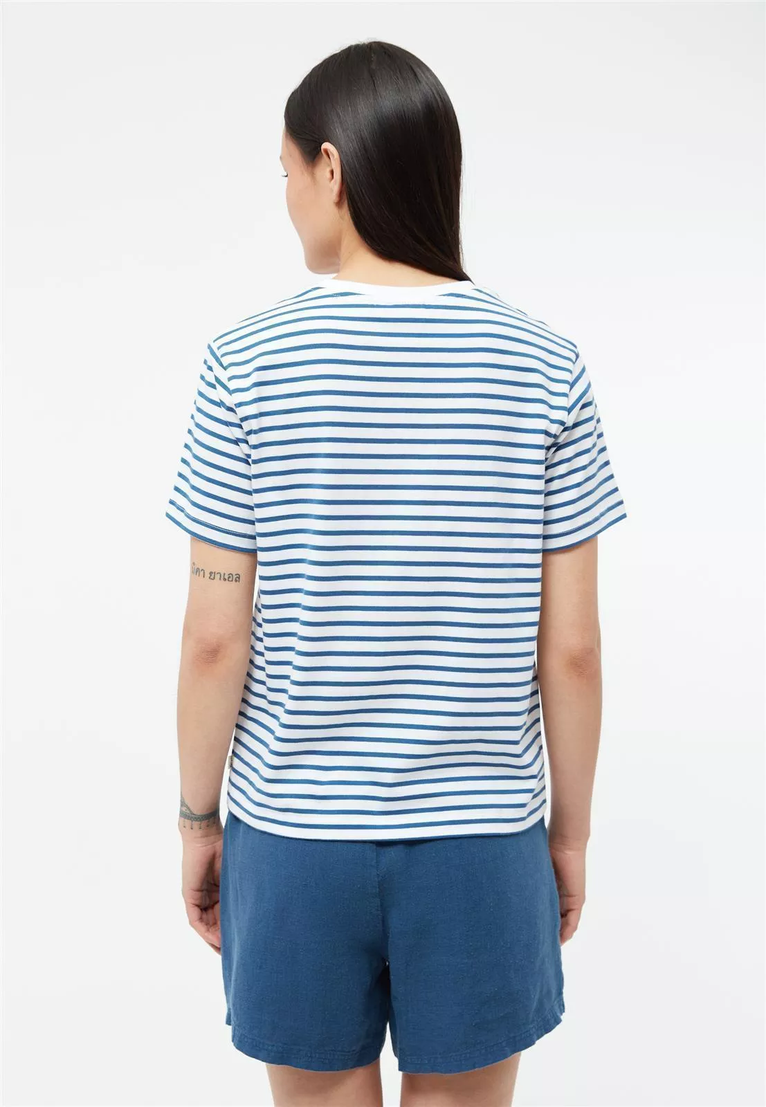 Streifen T-Shirt mit Stickerei Modell: Julia