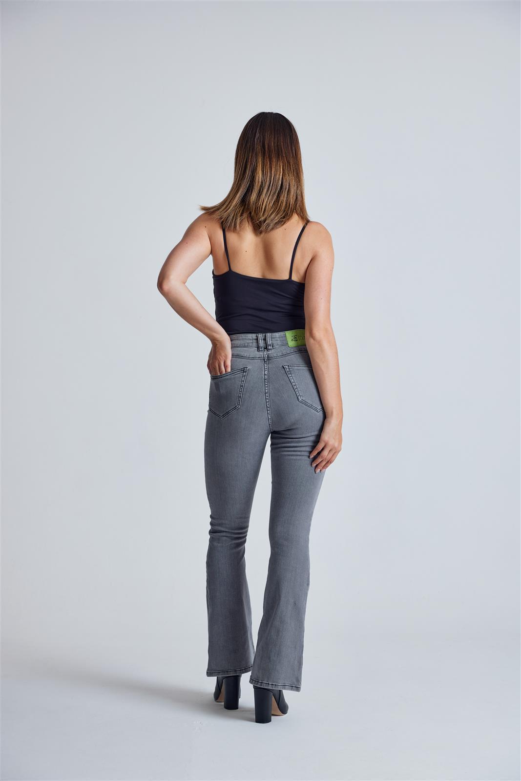 Schlaghose High Waist Skinny Modell: Mavis