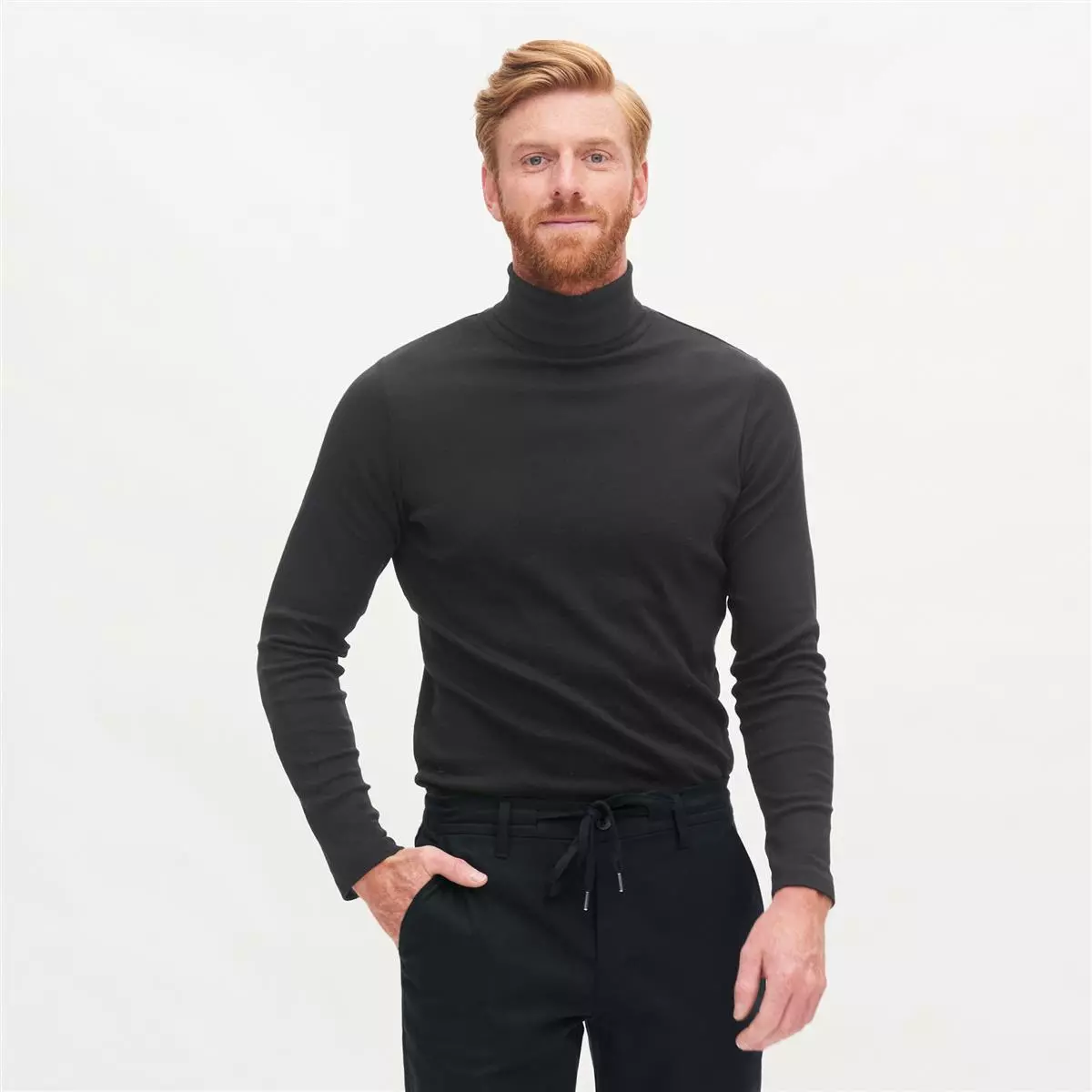 Rollkragen Longsleeve Modell: Helge GOTS Rollkragen Longsleeve Modell: Helge GOTS