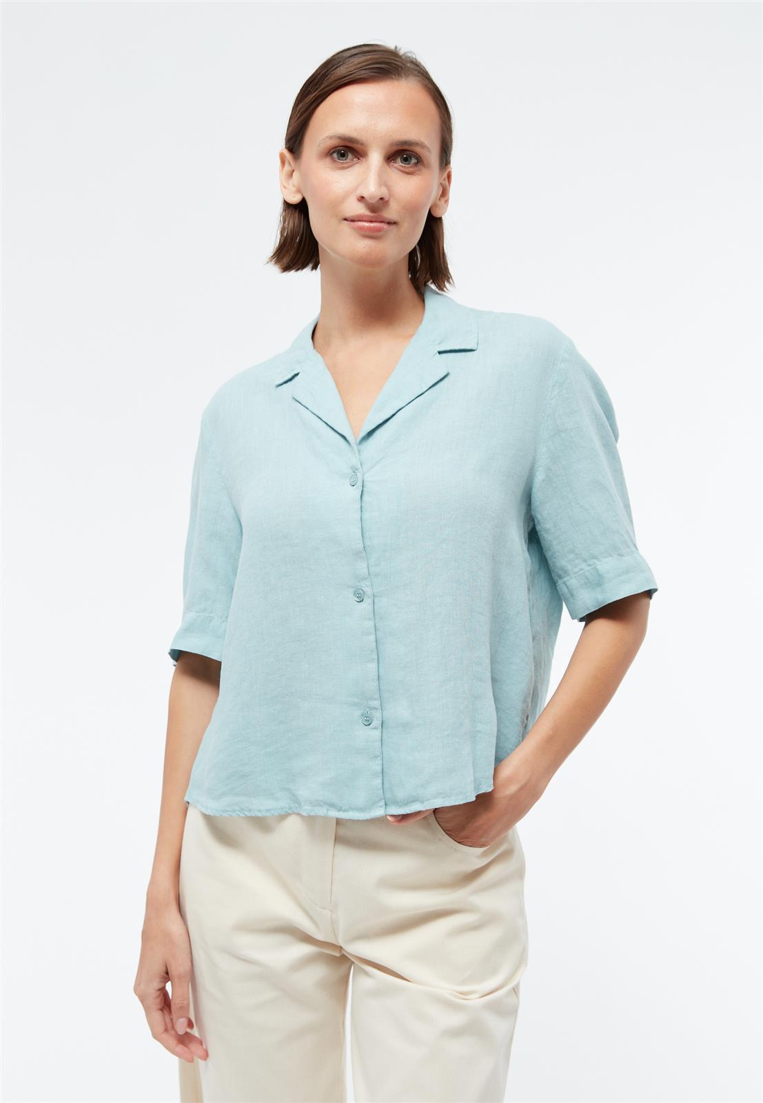 Leinen Bluse Modell: Carol