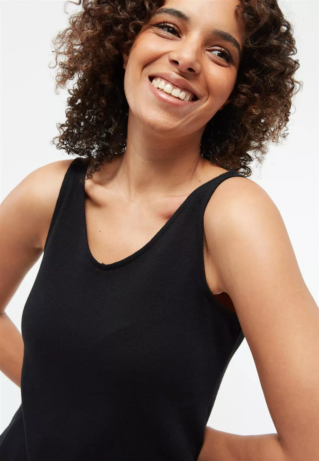 Leinen Top Modell: Jette