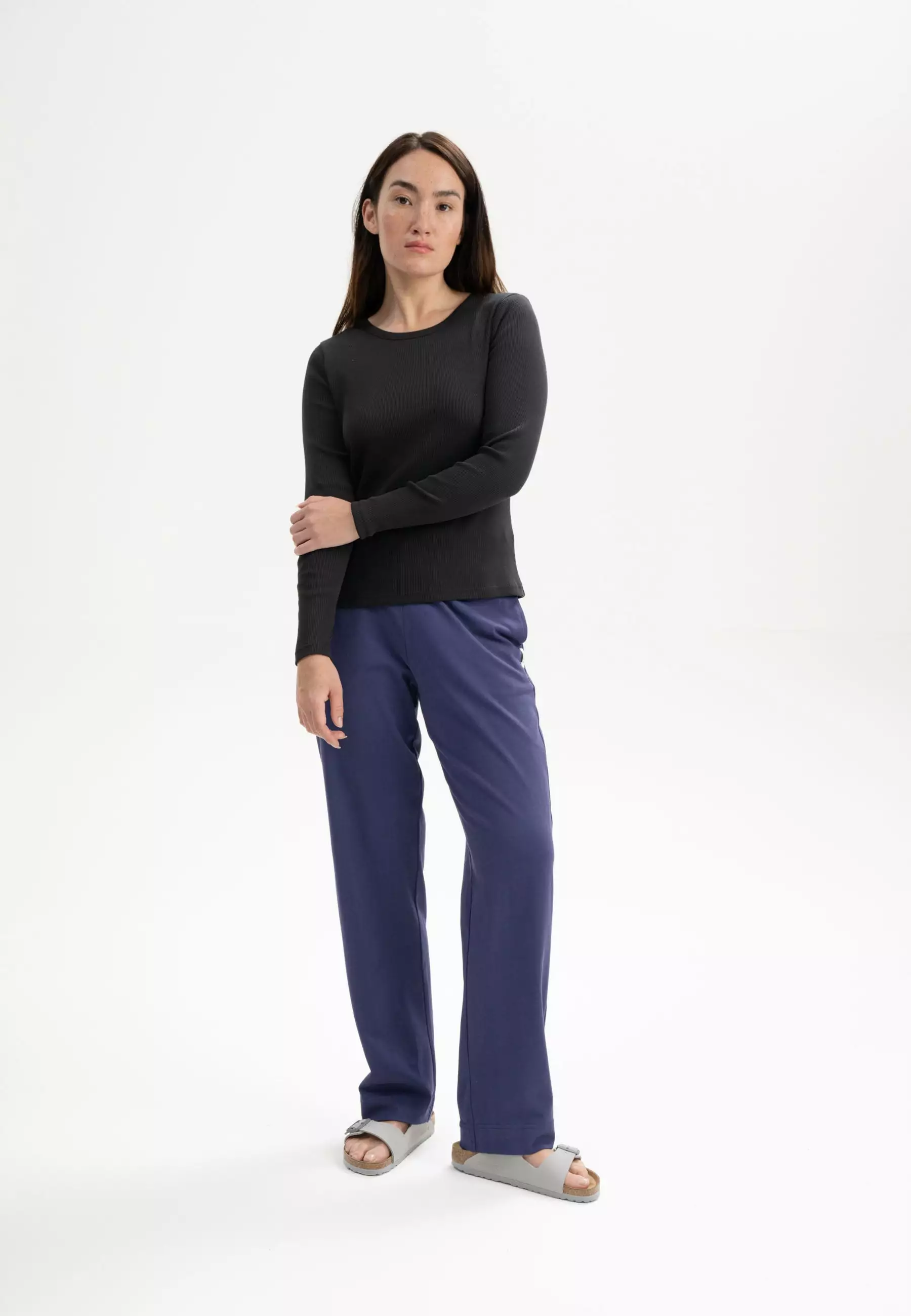 Geripptes Longsleeve Modell: Mehar GOTS