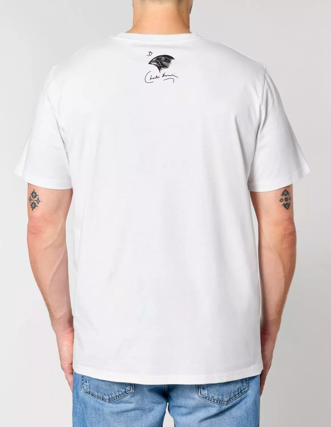 bio1_model_creator_back_white.jpg Science-T-Shirt Biologie Modell: Evolutionstheorie