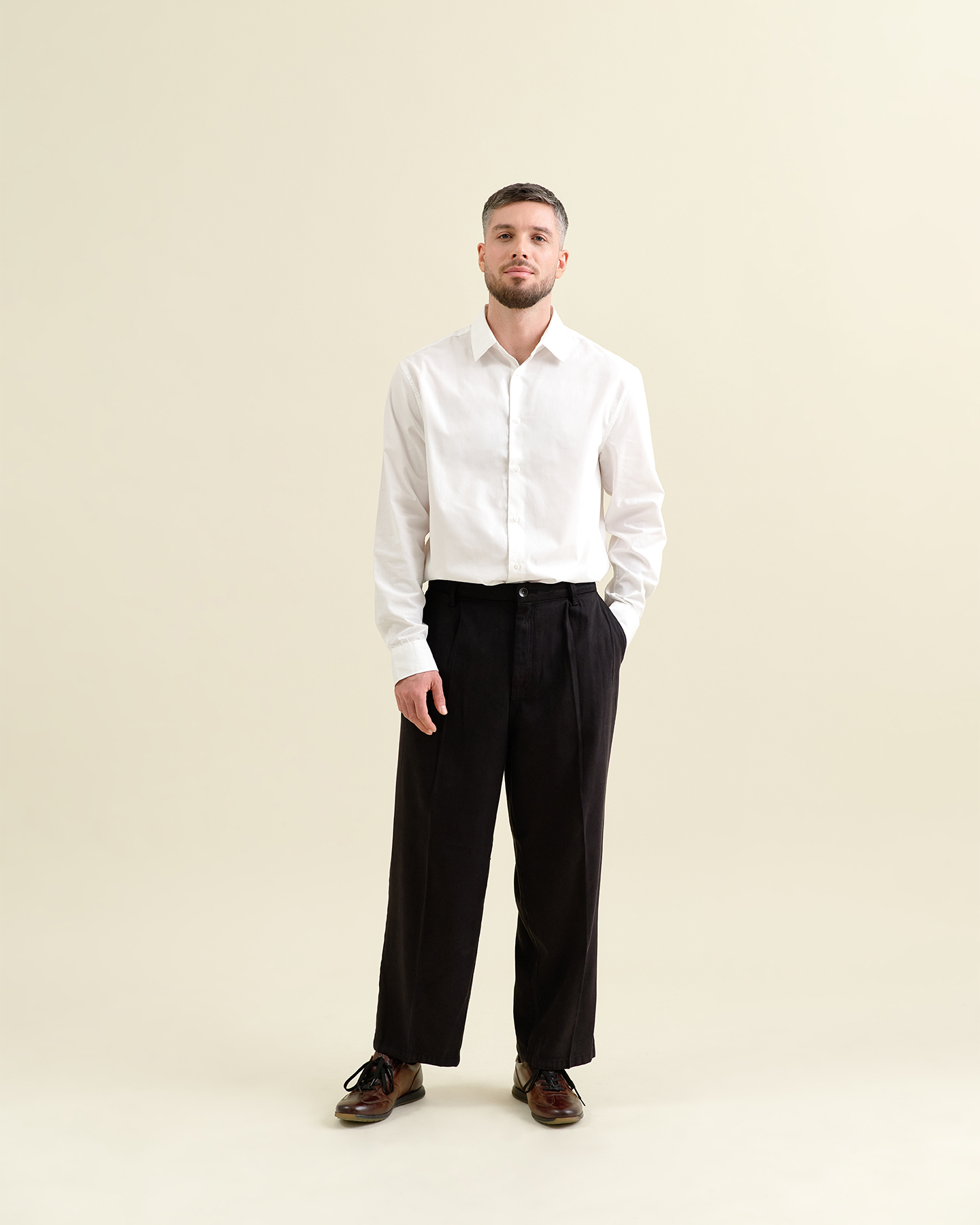 Tencel Taperd Barrel Leg Stoffhose Modell: Lumen