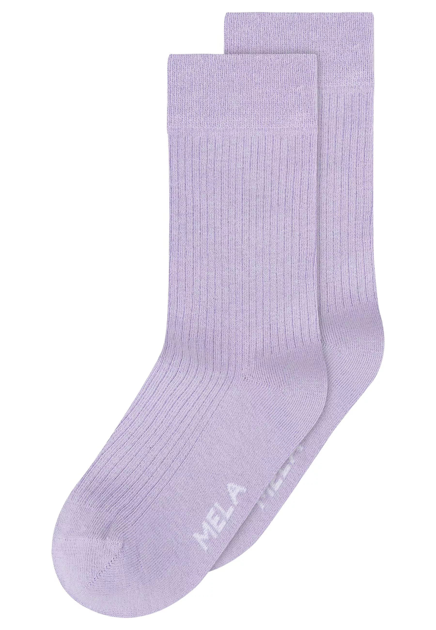 Gerippte Baumwoll-Socken GOTS, 2er Pack