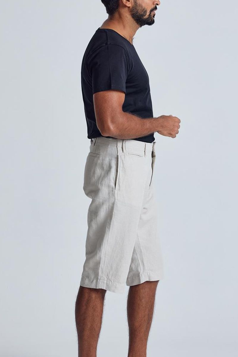 Leinen Chino Shorts Modell: Bird