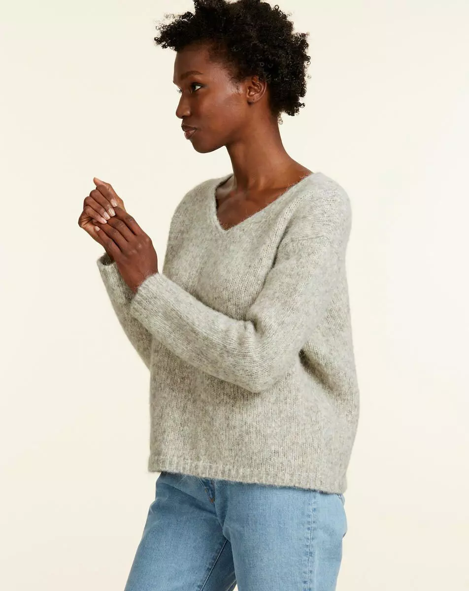 Alpaka Strickpullover Modell: Ecume