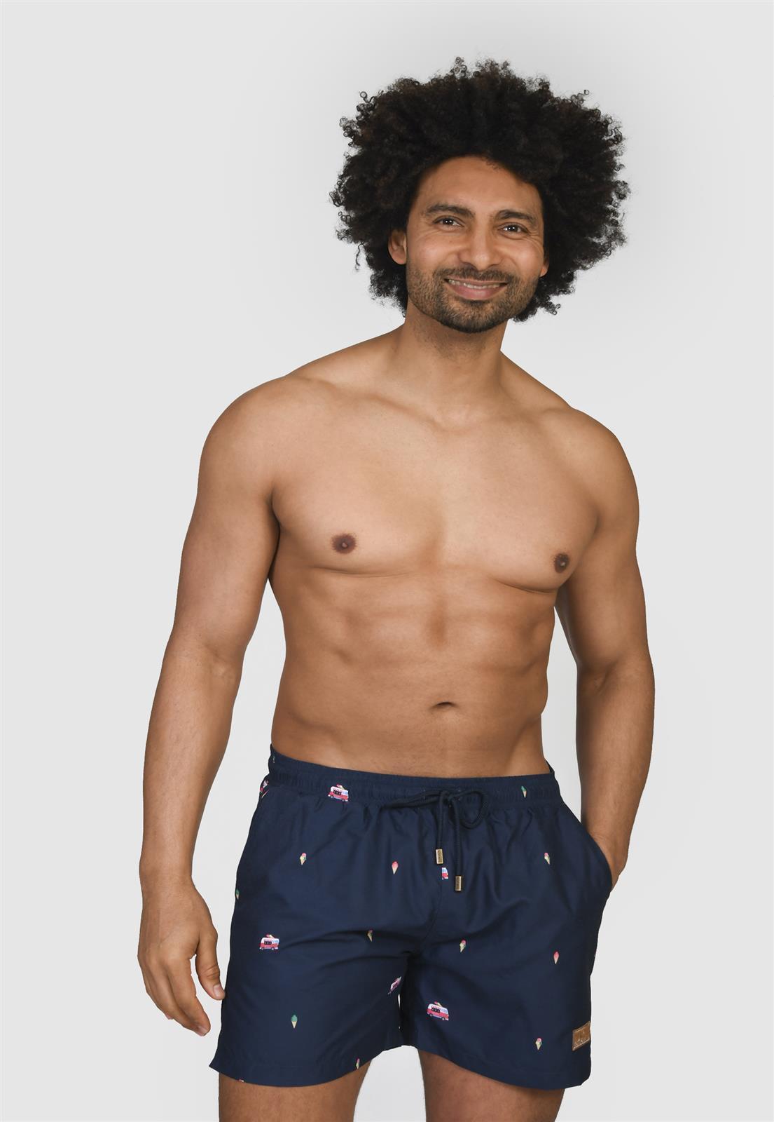 Nachhaltige Badehose mit Print