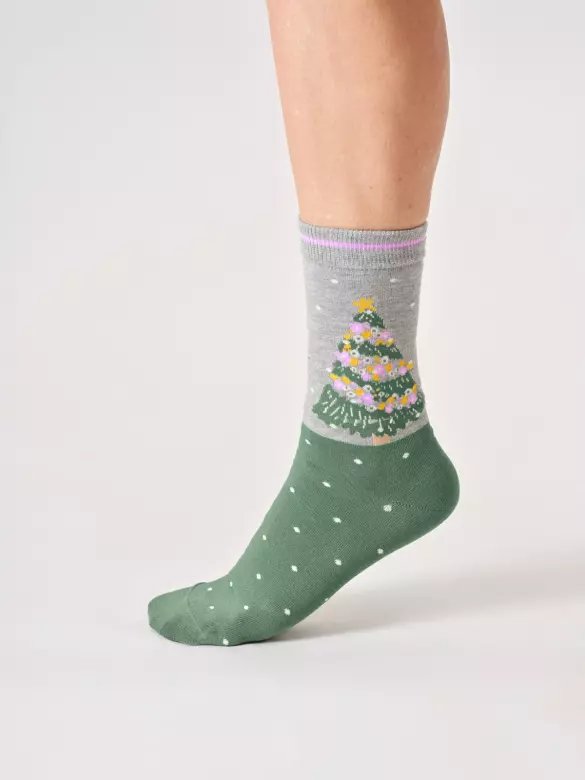 Socken Modell: Christmas Tree