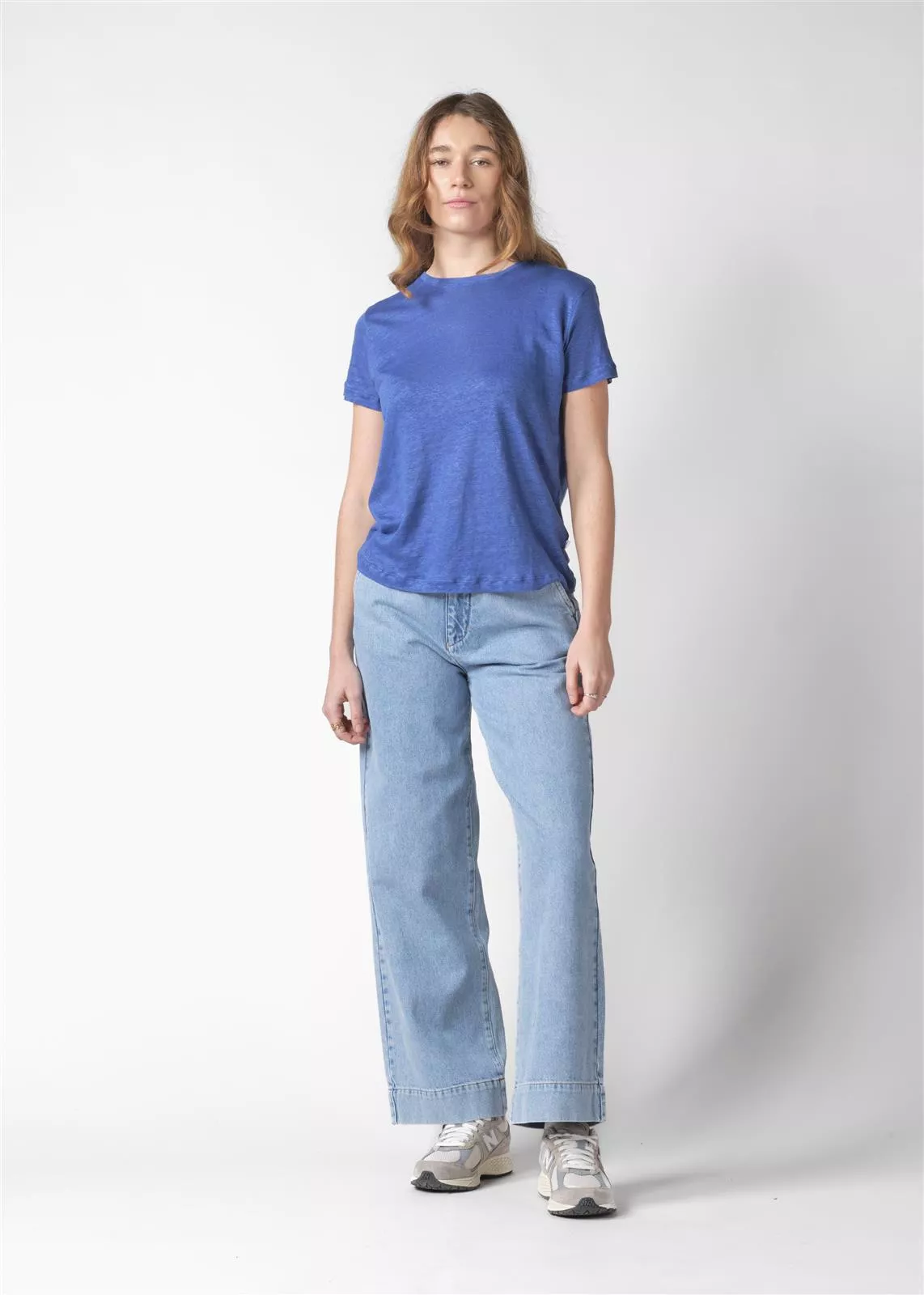 Leinen T-Shirt Modell: Rikke
