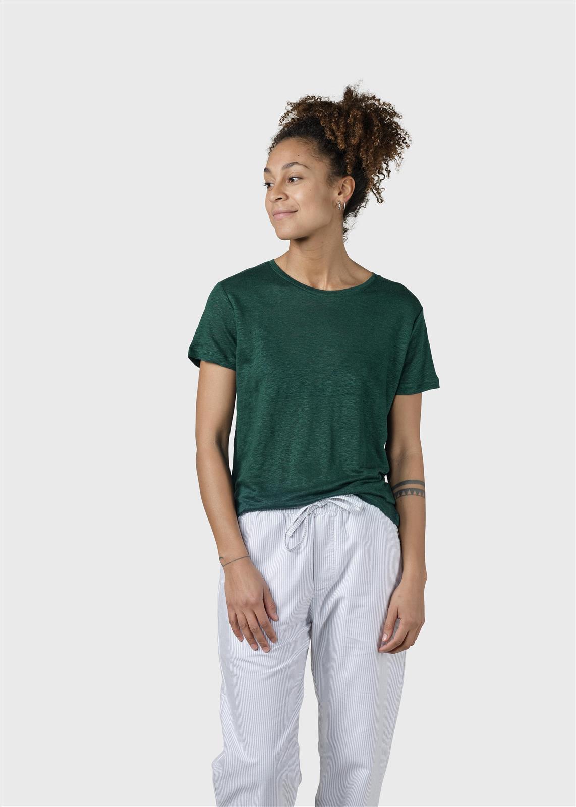 Leinen T-Shirt Modell: Rikke